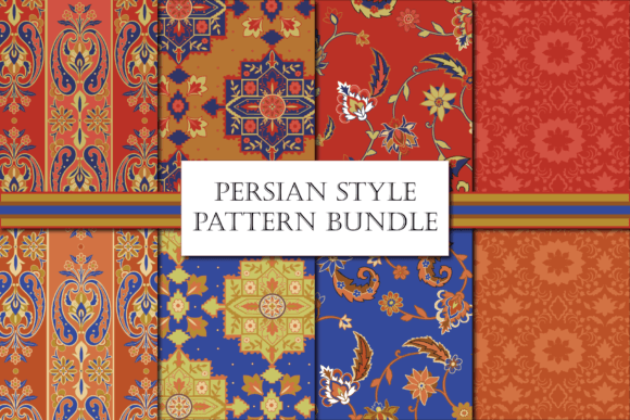 Download Persian Patterns, Seamless Pattern Pack - Pattern Collection
