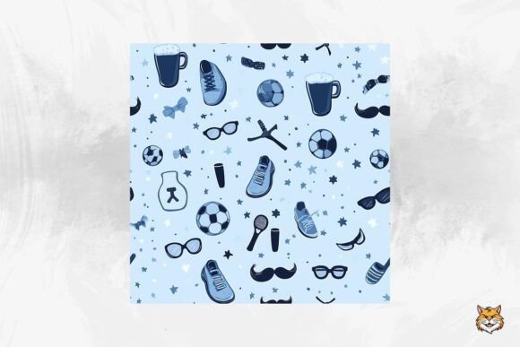 Download Father's Day Seamless Pattern - Pattern Collection