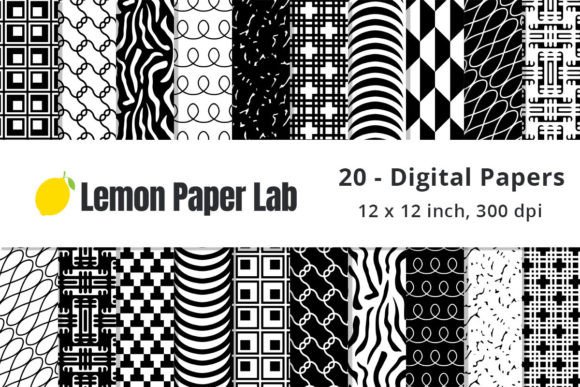 Download Unique Black &amp; White Geometric Patterns - Pattern Collection