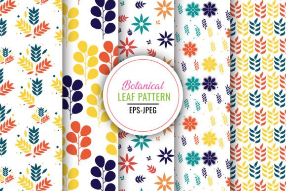Download Seamless Botanical Leaf Pattern - Pattern Collection