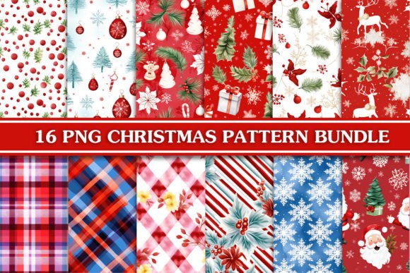 Download Christmas Watercolor Seamless Pattern - Pattern Collection