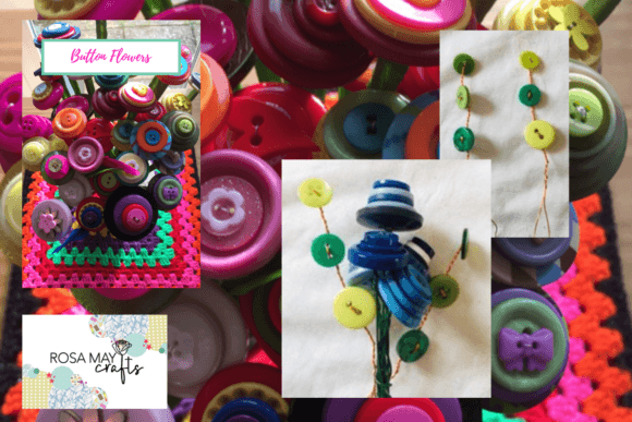 Download Button Flowers Free Pattern - Pattern Collection