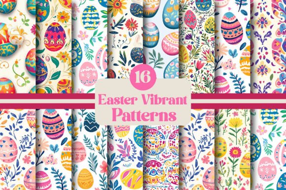 Download Easter Vibrant Patterns - Easter Collection