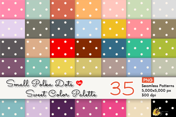 Download Small Pastel Polka Dots Patterns Set - Pattern Collection
