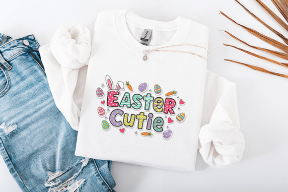 Download Easter Cutie SVG Retro Patterned Bunny - Easter Collection