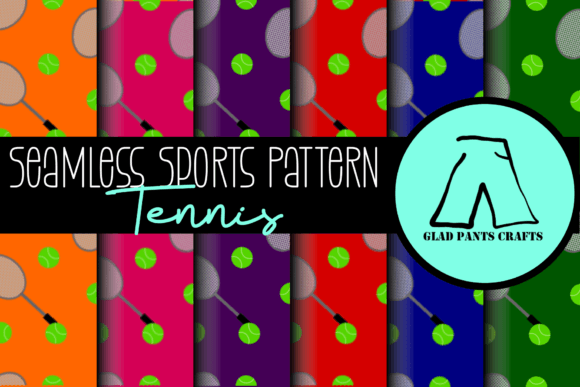 Download Seamless Sports Pattern: Tennis - Pattern Collection