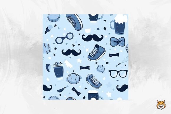 Download Father's Day Seamless Pattern - Pattern Collection