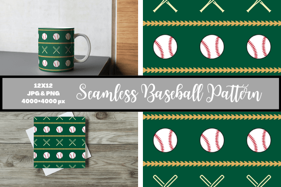 Download Seamless Baseball Pattern - Pattern Collection