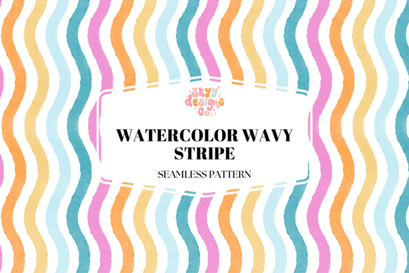 Download Summer Wavy Stripes Pattern - Pattern Collection