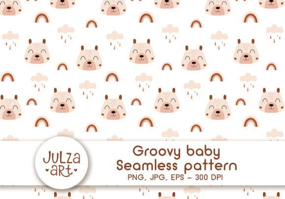 Download Groovy Baby Seamless Pattern - Pattern Collection