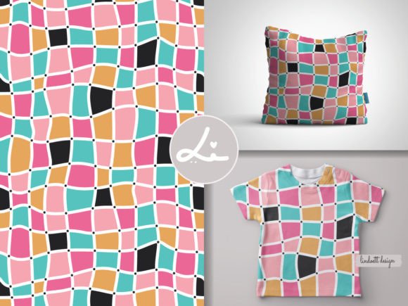 Download Mosaic Seamless Pattern, Retro Squares - Squares Collection