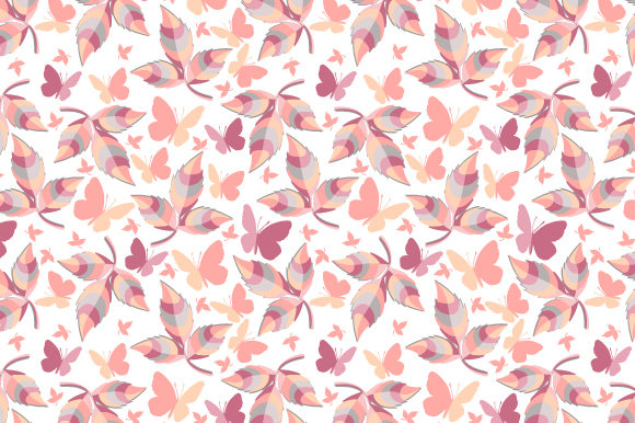 Download Simple Pattern with Colorful Leaves - Pattern Collection