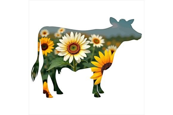 Download Freebie Floral Cow Pattern EPS - Pattern Collection