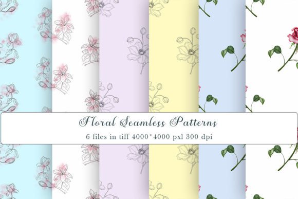 Download Floral Watercolor Seamless Pattern, Tiff - Pattern Collection