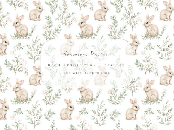 Download Bunny Seamless Pattern - Pattern Collection