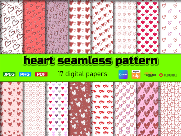 Download Hearts Seamless Pattern Valentines Day - Pattern Collection