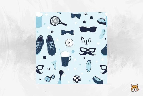 Download Father's Day Seamless Pattern - Pattern Collection