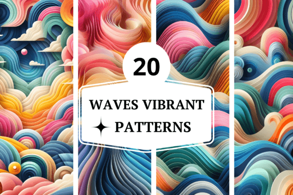 Download Waves Vibrant Patterns - Pattern Collection