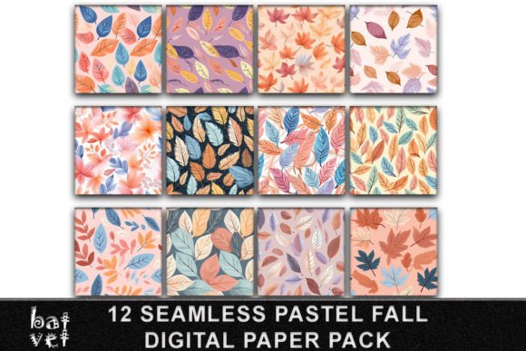 Download Fall Digital Paper Pack | Leaf Pattern - Pattern Collection