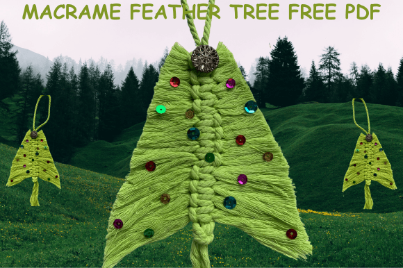 Download Macrame Feather Tree FREE Pattern - Pattern Collection