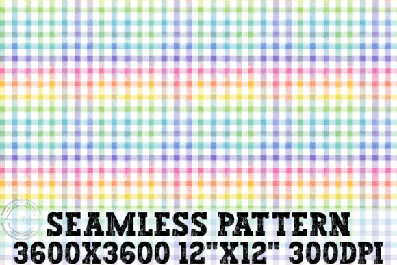 Download Rainbow Gingham Seamless Pattern - Pattern Collection
