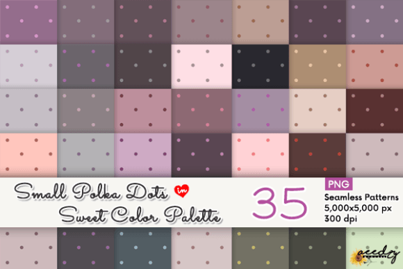 Download Small Pastel Polka Dots Patterns Set - Pattern Collection