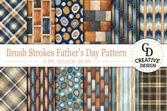 Download Brush Strokes Father's Day Pattern - Pattern Collection