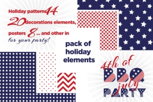 Download 4th July Pattern Pack - Pattern Collection