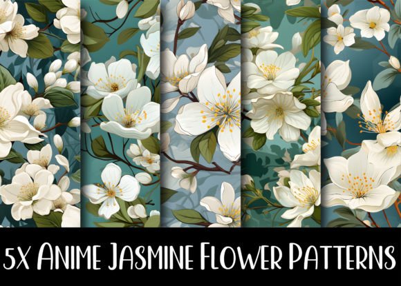 Download Anime Jasmine Flower Patterns Collection - Pattern Collection