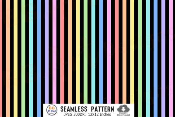 Download Colorful Rainbow Stripes Pattern Paper - Pattern Collection