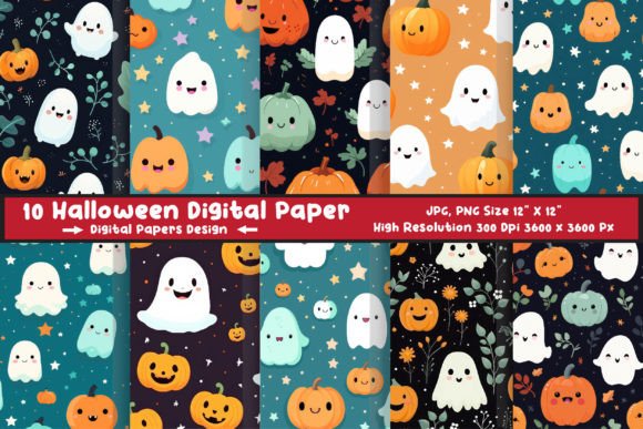 Download Halloween Pattern Digital Paper Pack - Pattern Collection