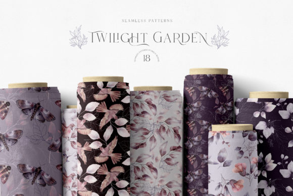 Download Whimsical Twilight Seamless Patterns - Pattern Collection
