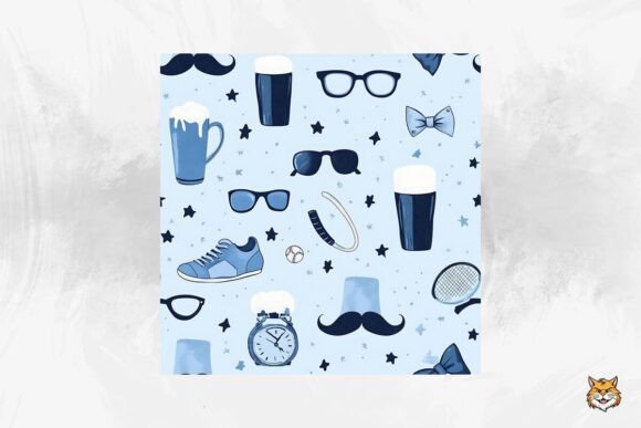 Download Father's Day Seamless Pattern - Pattern Collection