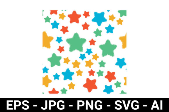 Download Colorful Stars Seamless Pattern - Pattern Collection