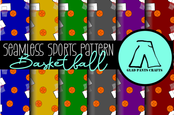 Download Seamless Sports Pattern: Basketball - Pattern Collection