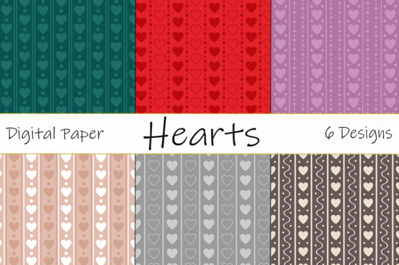 Download Seamless Patterns Valentine's Day Hearts - Pattern Collection