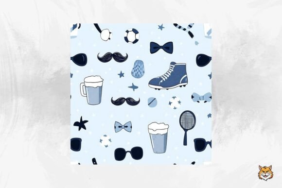 Download Father's Day Seamless Pattern - Pattern Collection