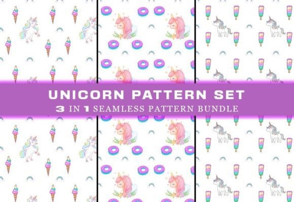 Download Unicorn Seamless Pattern Digital Papers - Pattern Collection