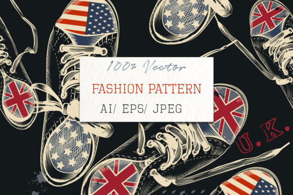 Download Fashion Seamless Pattern Sports Boots - Pattern Collection
