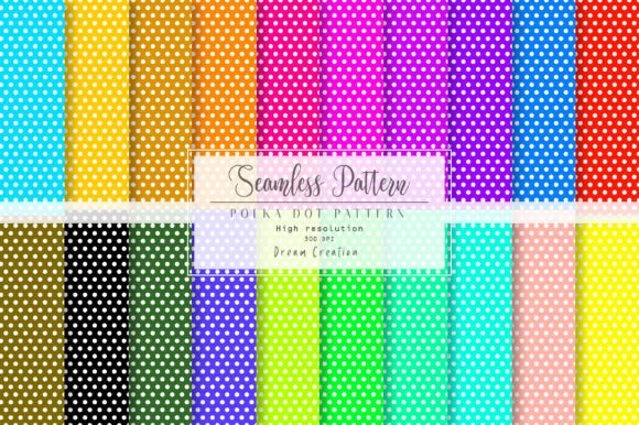 Download Colorful Seamless Polka Dot Pattern Pack - Pattern Collection