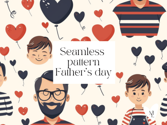 Download Father's Day Seamless Pattern - Pattern Collection