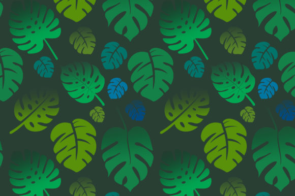 Download Monstera Leaves Seamless Pattern Green - Pattern Collection