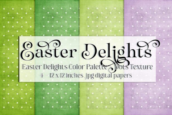 Download Easter Delights, Polka Dot Texture Paper - Easter Collection