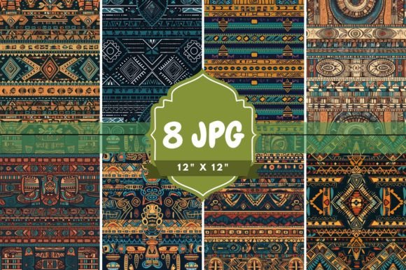 Download Tribal Aztec Seamless Repeating Pattern - Pattern Collection