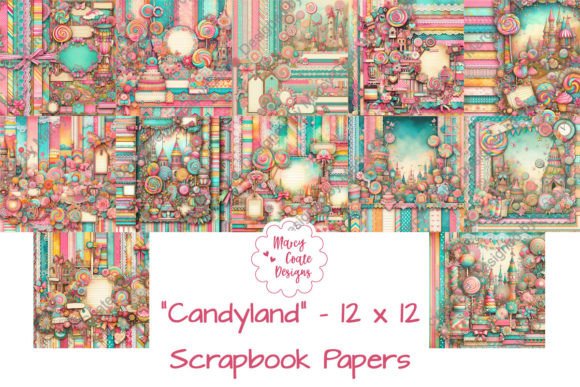 Download Candyland 12x12 Inch Scrapbook Papers - 12x12 inch Collection