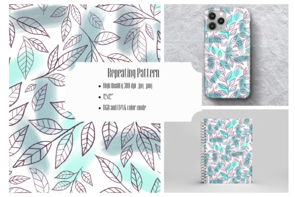 Download Abstract Leaves - Seamless Pattern - Pattern Collection
