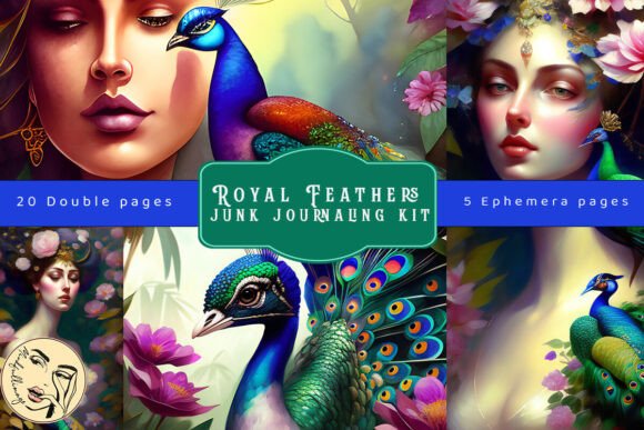 Download Royal Feathers Junk Journaling Kit - Journaling Collection
