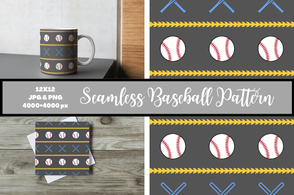 Download Seamless Baseball Pattern - Pattern Collection