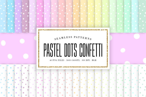 Download Pastel Dots Confetti Seamless Patterns - Pattern Collection