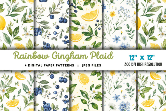 Download Rainbow Gingham Plaid Digital Pattern - Pattern Collection